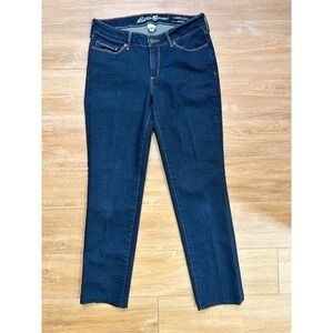 Eddie Bauer‎ Womens Jeans Size 2 Dark Wash Slightly Curvy Straight Leg Denim